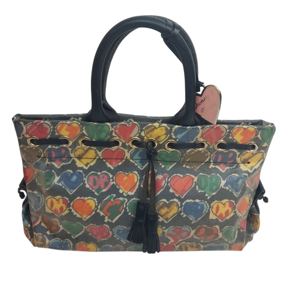 Dooney & Bourke Multicolor Heart Print Shoulder Bag